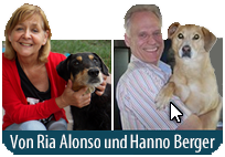 Ria en Hanno met honden