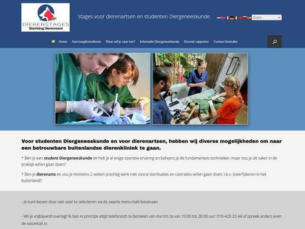 afbeelding van website home page